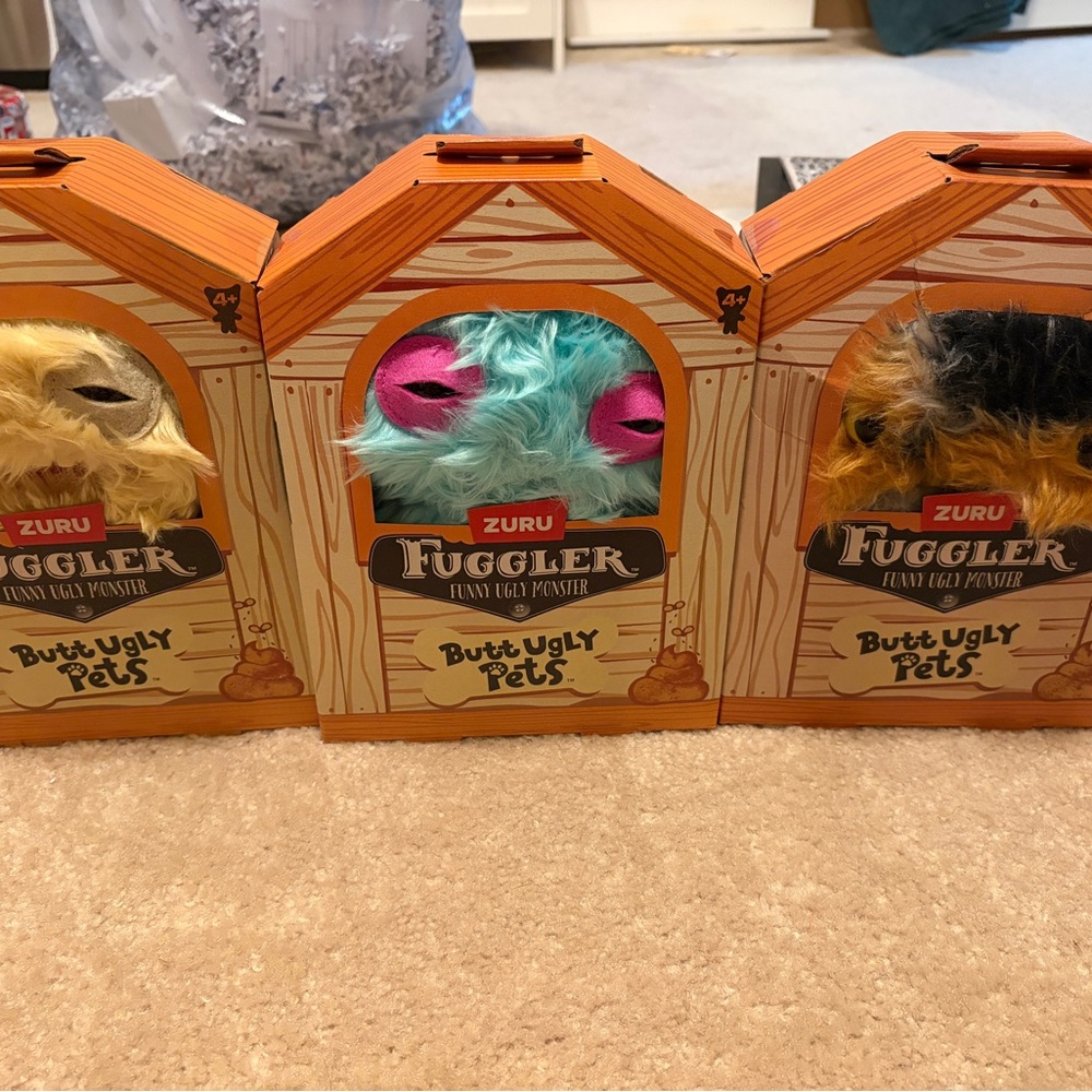 Zuru Fuggler Butt ugly pets  - multicolored. Set of 5 brand new in box .